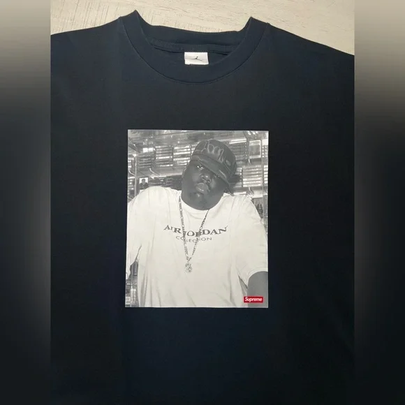 Supreme x Jordan Biggie Graphic T-Shirt - Picture 2 of 7
